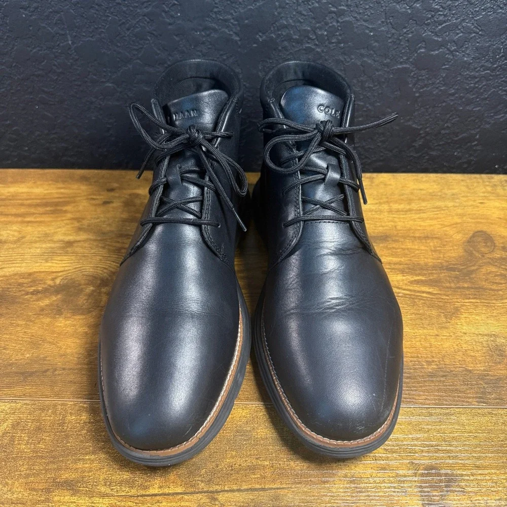 Cole Haan OriginalGrand C39933 Black Leather Chukka Boots Mens Size 11M